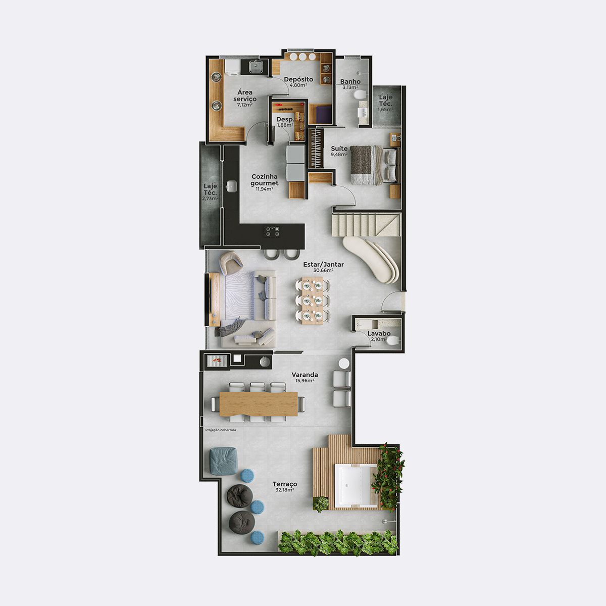 Duplex Pavimento Inferior